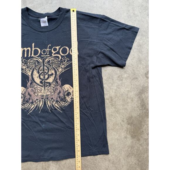 Vintage Lamb Of God “Wrath” Skulls Tour Band Tee Concert T-Shirt Grunge Y2K 2010 - Picture 7 of 8